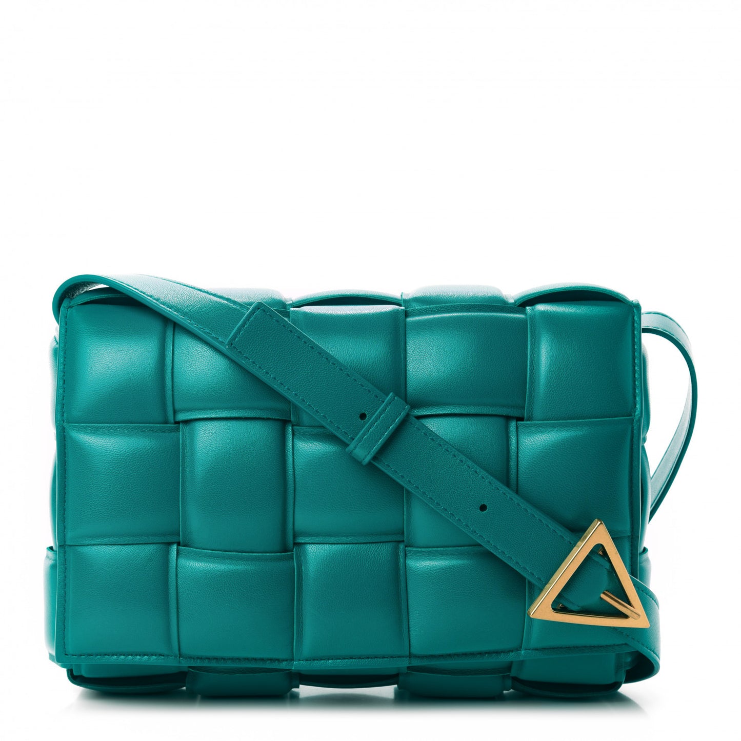 Nappa Maxi Intreccio Padded Cassette Crossbody Bag