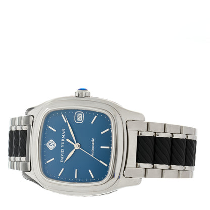 David Yurman Stainless Steel 35mm Thoroughbred Automatic Watch Blue 2 of 4