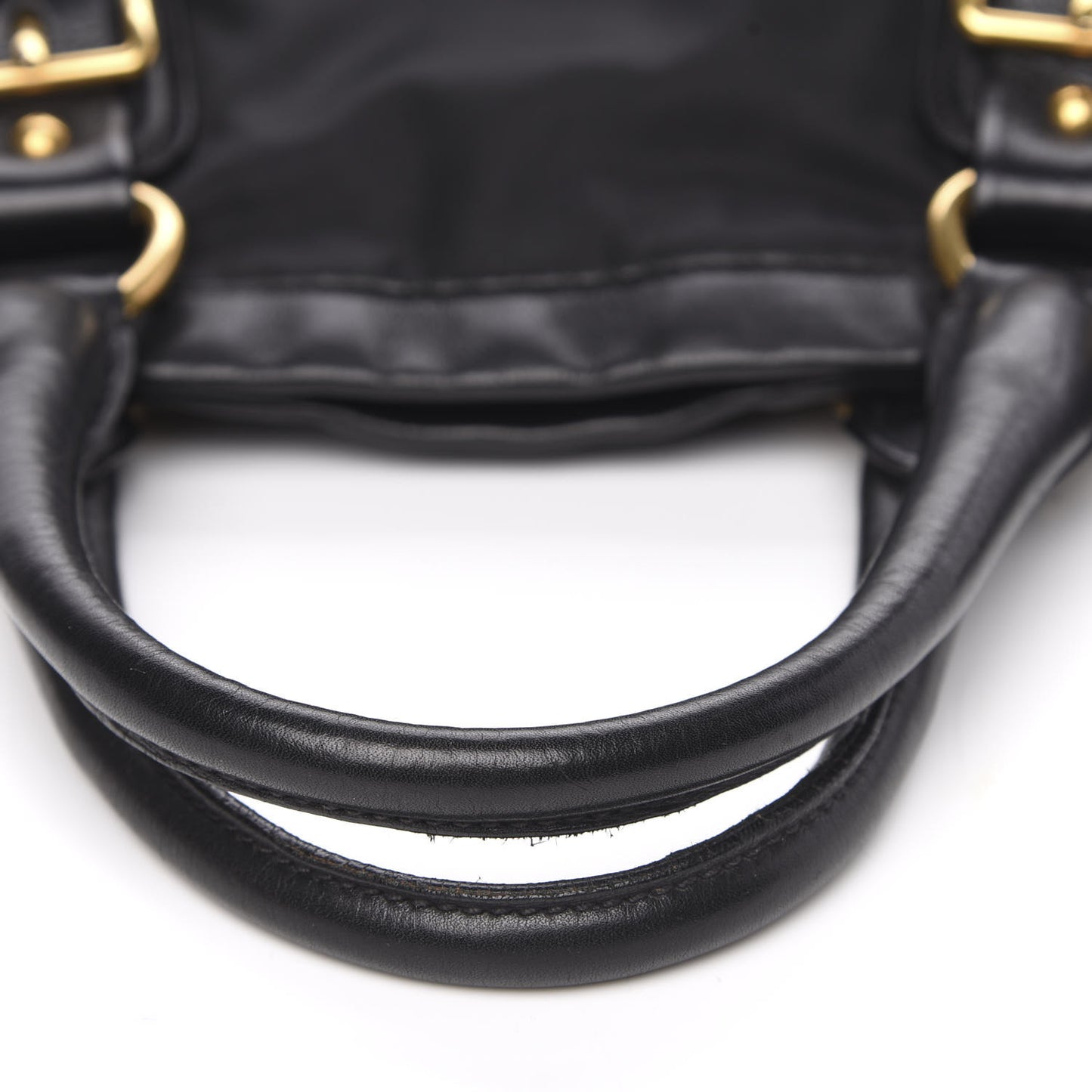 Tessuto Nylon Soft Calf Tote Black