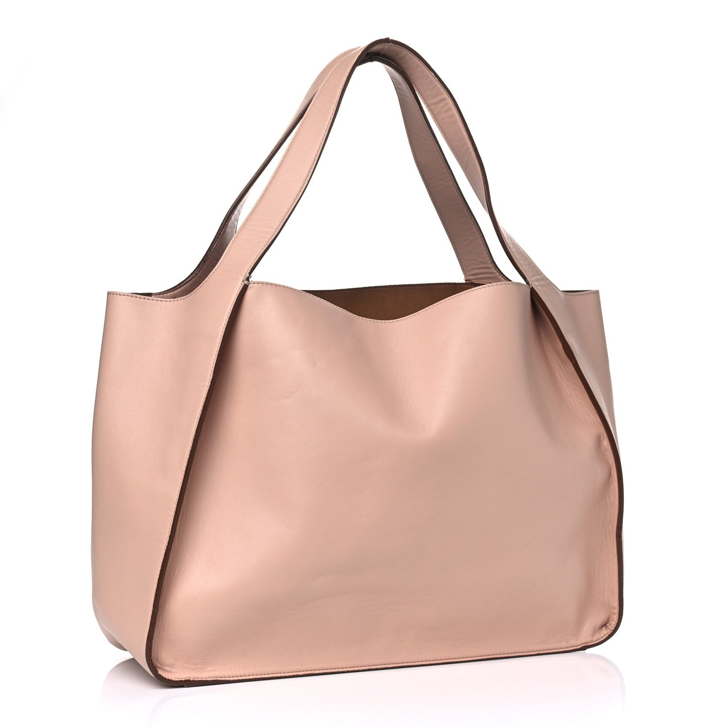 Eco Alter Nappa East West Perforated Tote Beige