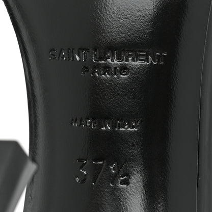 Saint Laurent Patent Calfskin Opyum 85 Sandals 37.5 Black 6 of 10
