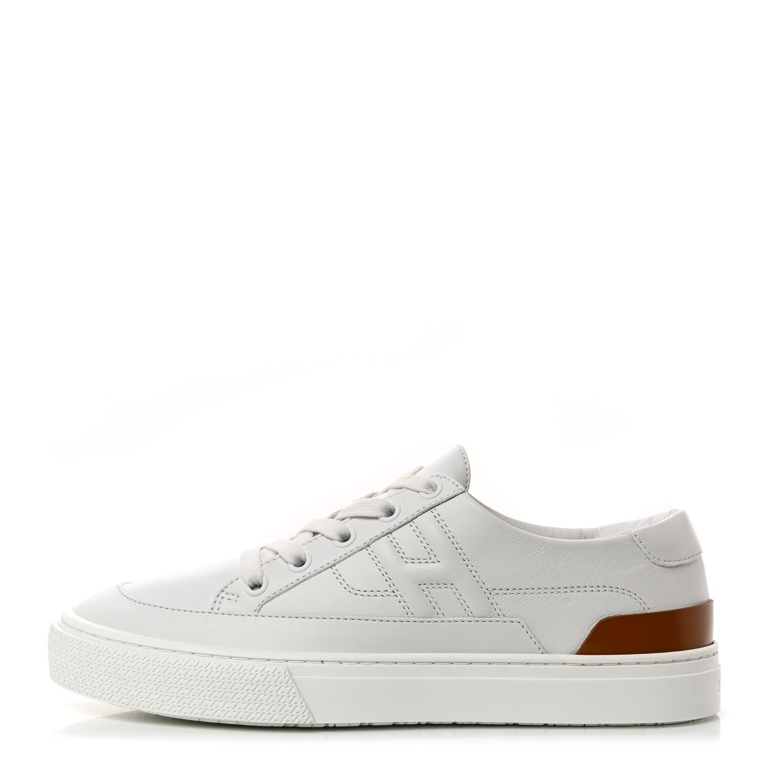 Hermes Calfskin Deep Sneakers 37 White Naturel 1 of 10