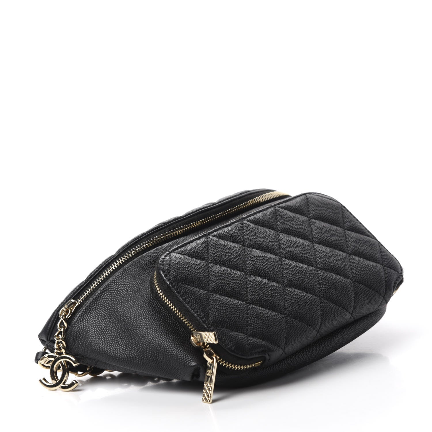 Chanel Caviar Quilted Business Affinity Waist Belt Bag Black 4 of 11