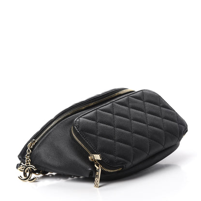 Chanel Caviar Quilted Business Affinity Waist Belt Bag Black 4 of 11