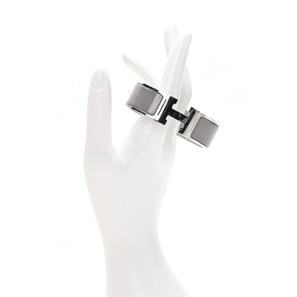 Hermes Enamel Wide Clic Clac H Bracelet GM Gris Macadam 2 of 5
