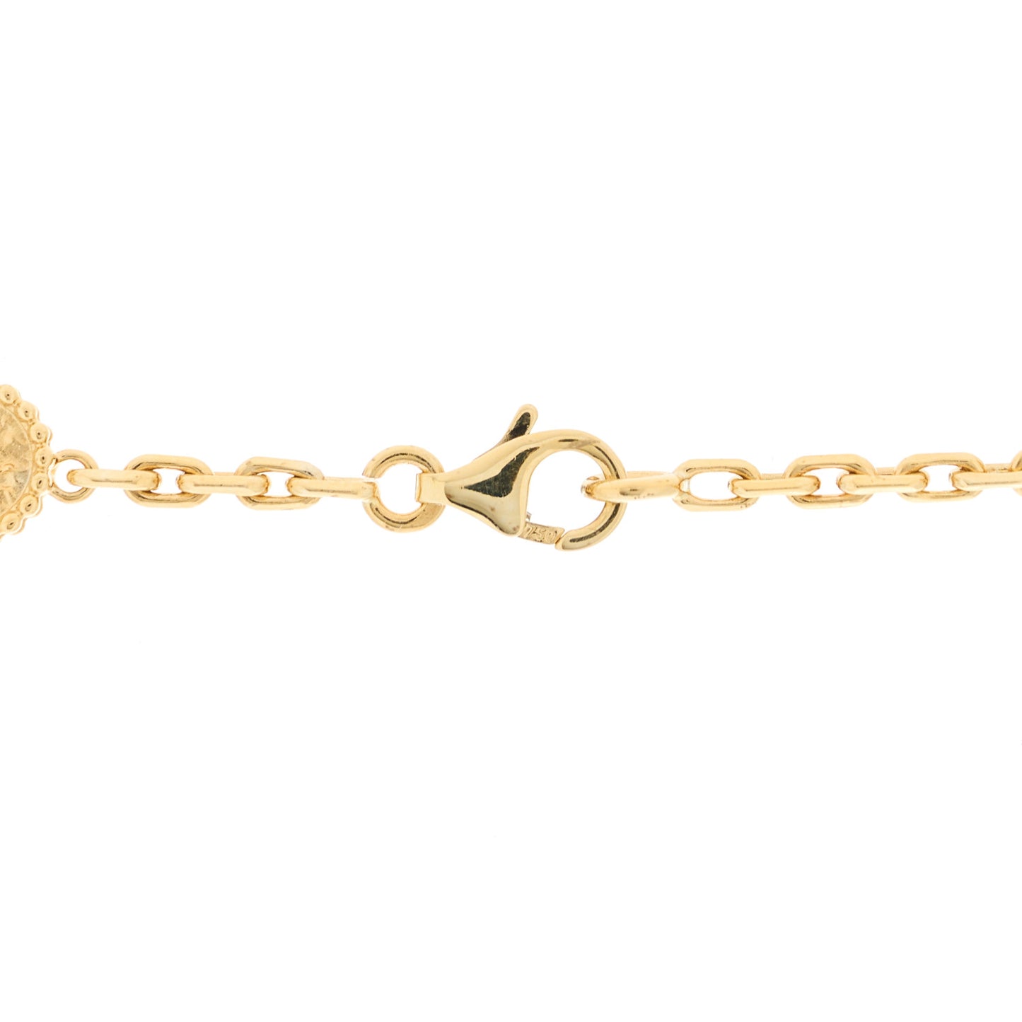 18K Yellow Gold 10 Motifs Vintage Alhambra Necklace