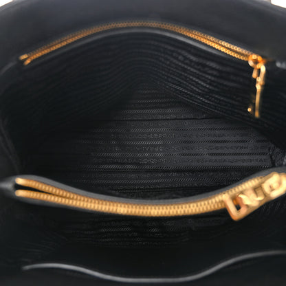 Prada Vitello Phenix Shoulder Bag Black 5 of 9