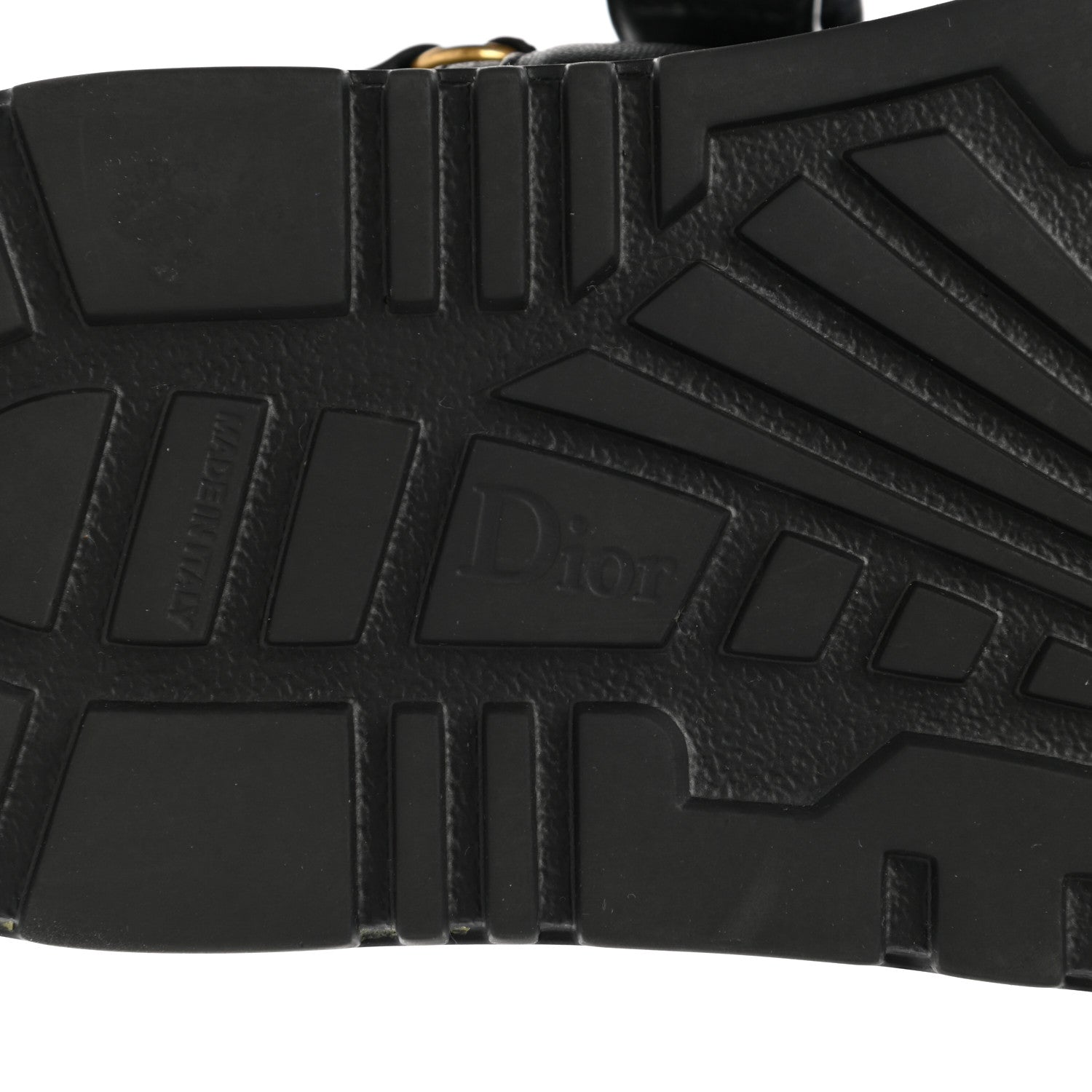 Christian Dior Lambskin Dioract 10mm Sandals 40 Black 6 of 8