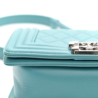 Chanel Calfskin Quilted Small Boy Flap Turquoise 11 of 11