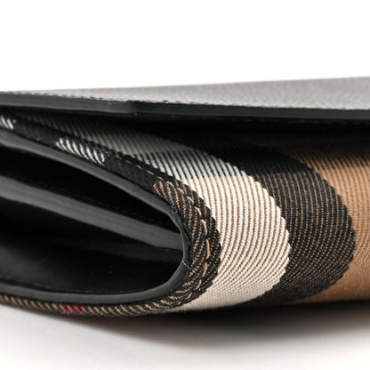 Burberry Calfskin House Check Henley Wallet On Chain Black Black 10 of 10