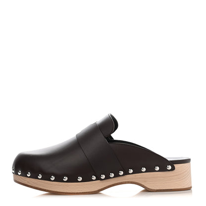 Hermes Calfskin Calya Mules 39 Cafe 1 of 7