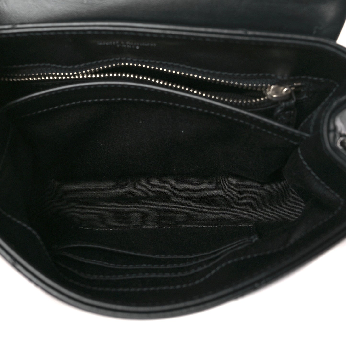 Calfskin Y Quilted Monogram Toy Loulou Crossbody Bag Black