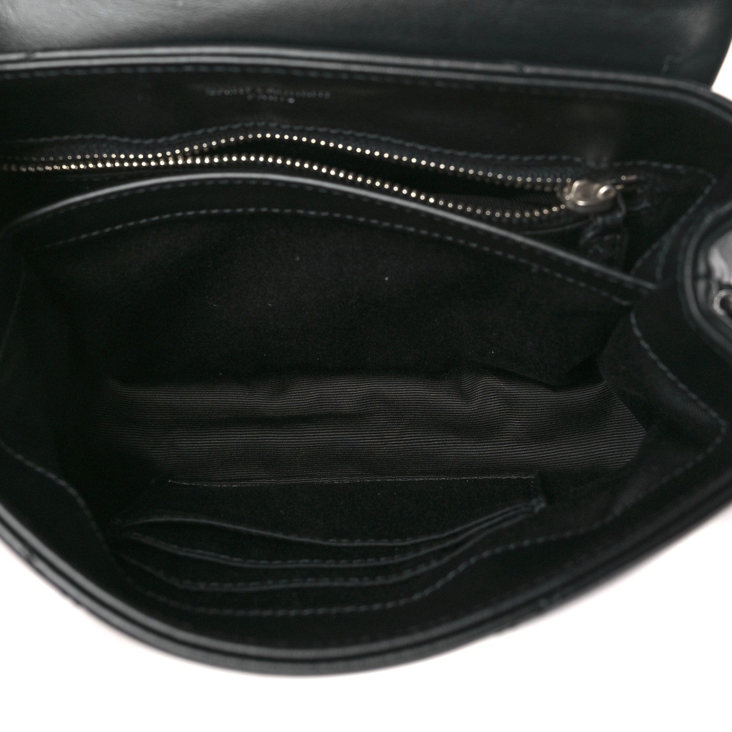 Saint Laurent Calfskin Y Quilted Monogram Toy Loulou Crossbody Bag Black 5 of 9