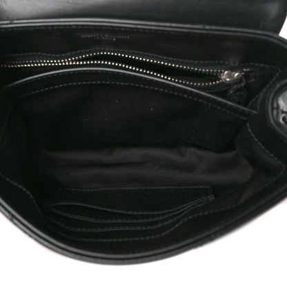 Saint Laurent Calfskin Y Quilted Monogram Toy Loulou Crossbody Bag Black 5 of 9