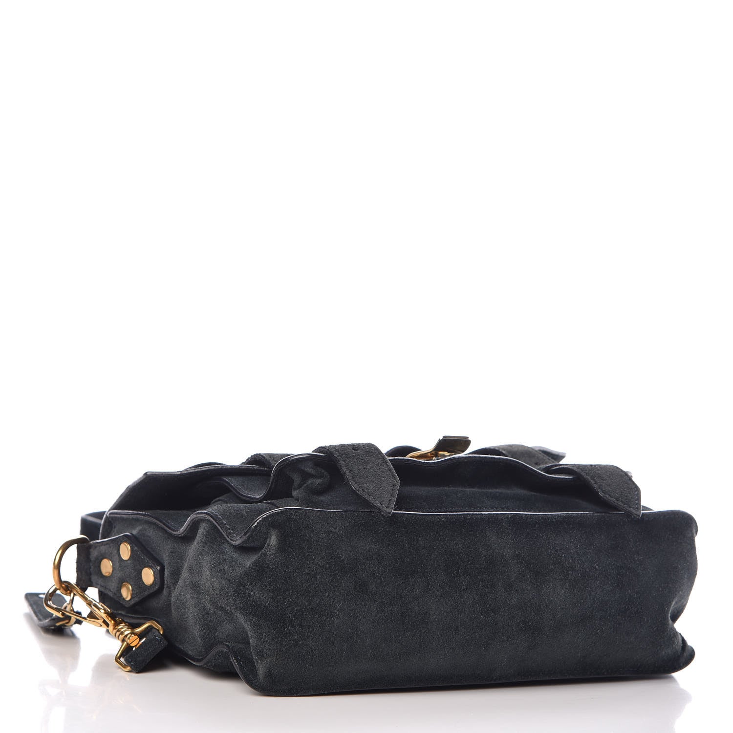 Proenza Schouler Suede Tiny PS1 Satchel Navy 4 of 17