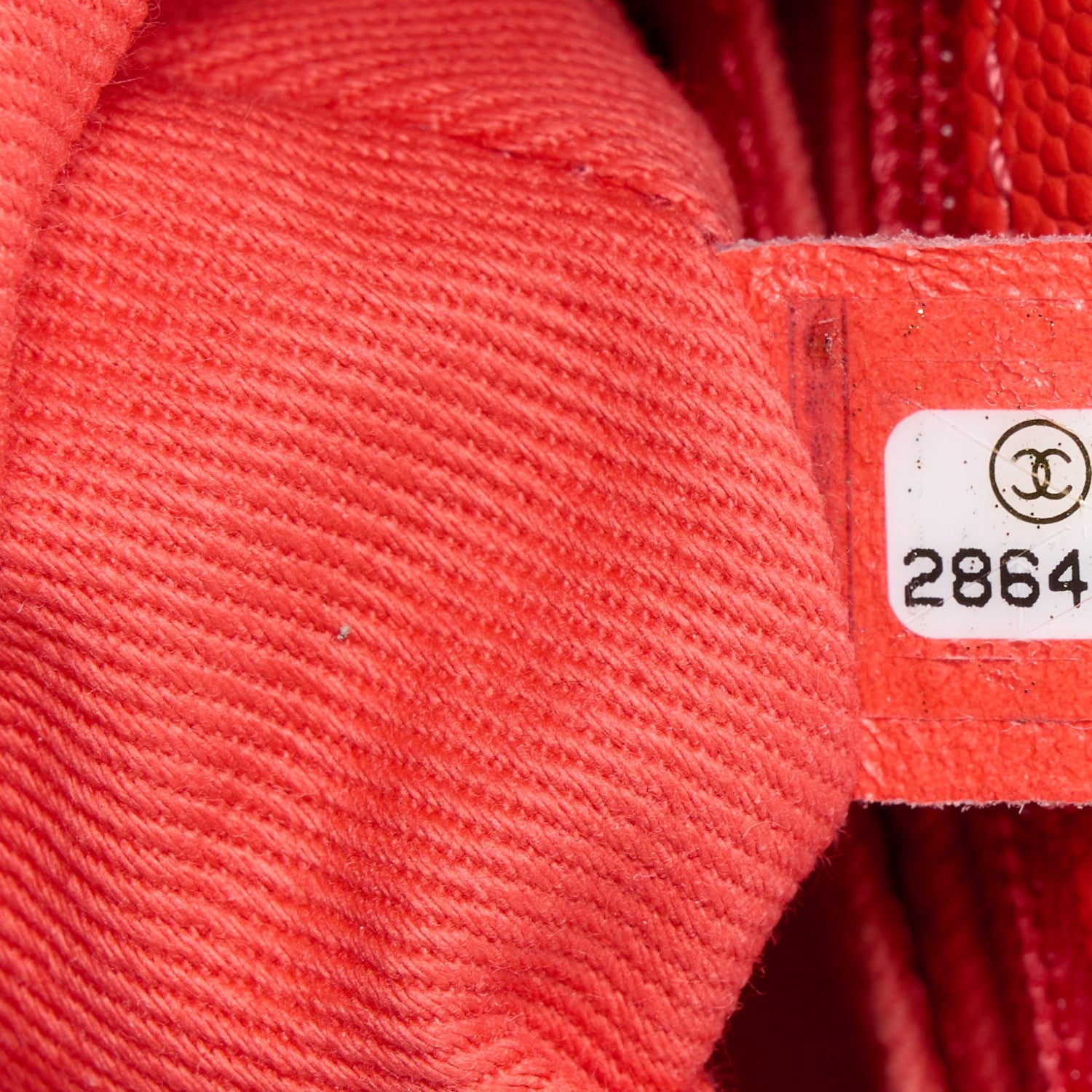 Chanel Caviar Chevron Quilted Mini Coco Handle Flap Red 8 of 14