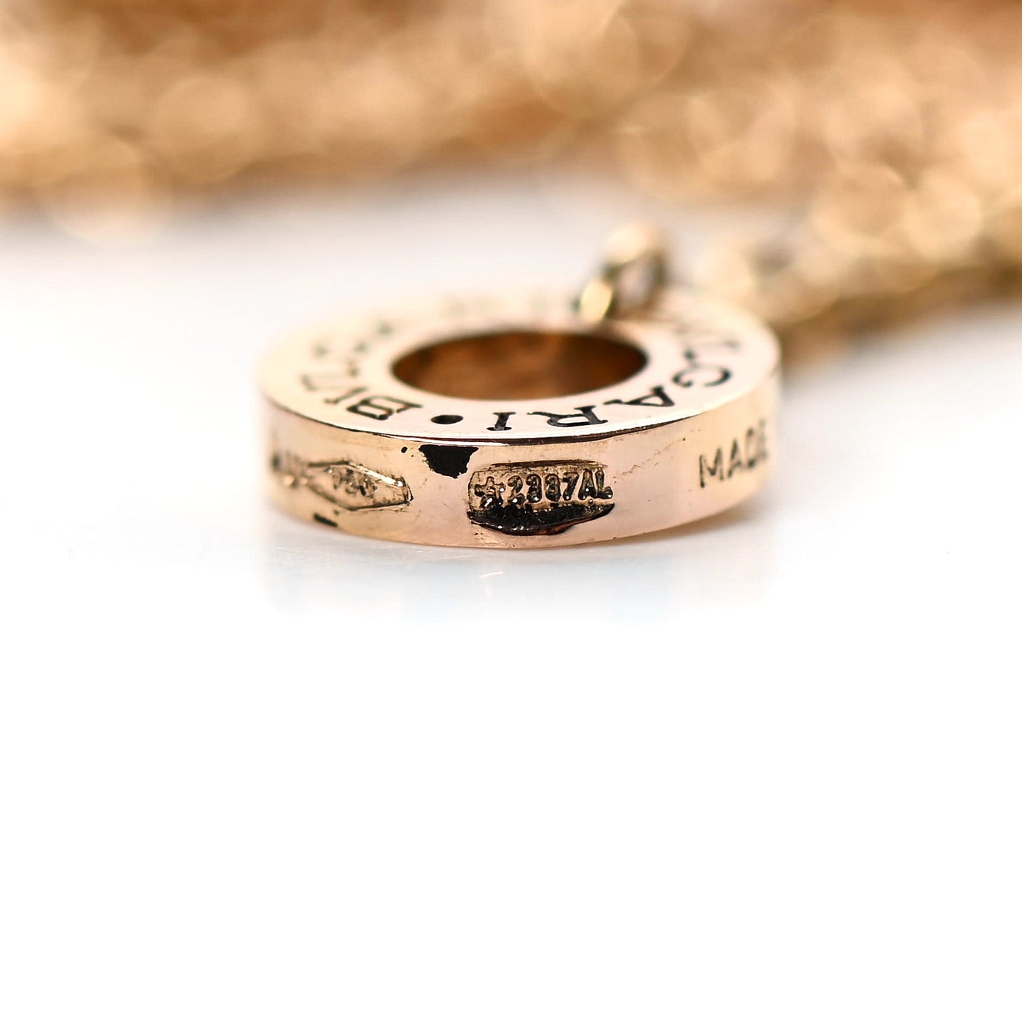 18K Rose Gold B.Zero1 Pendant Necklace