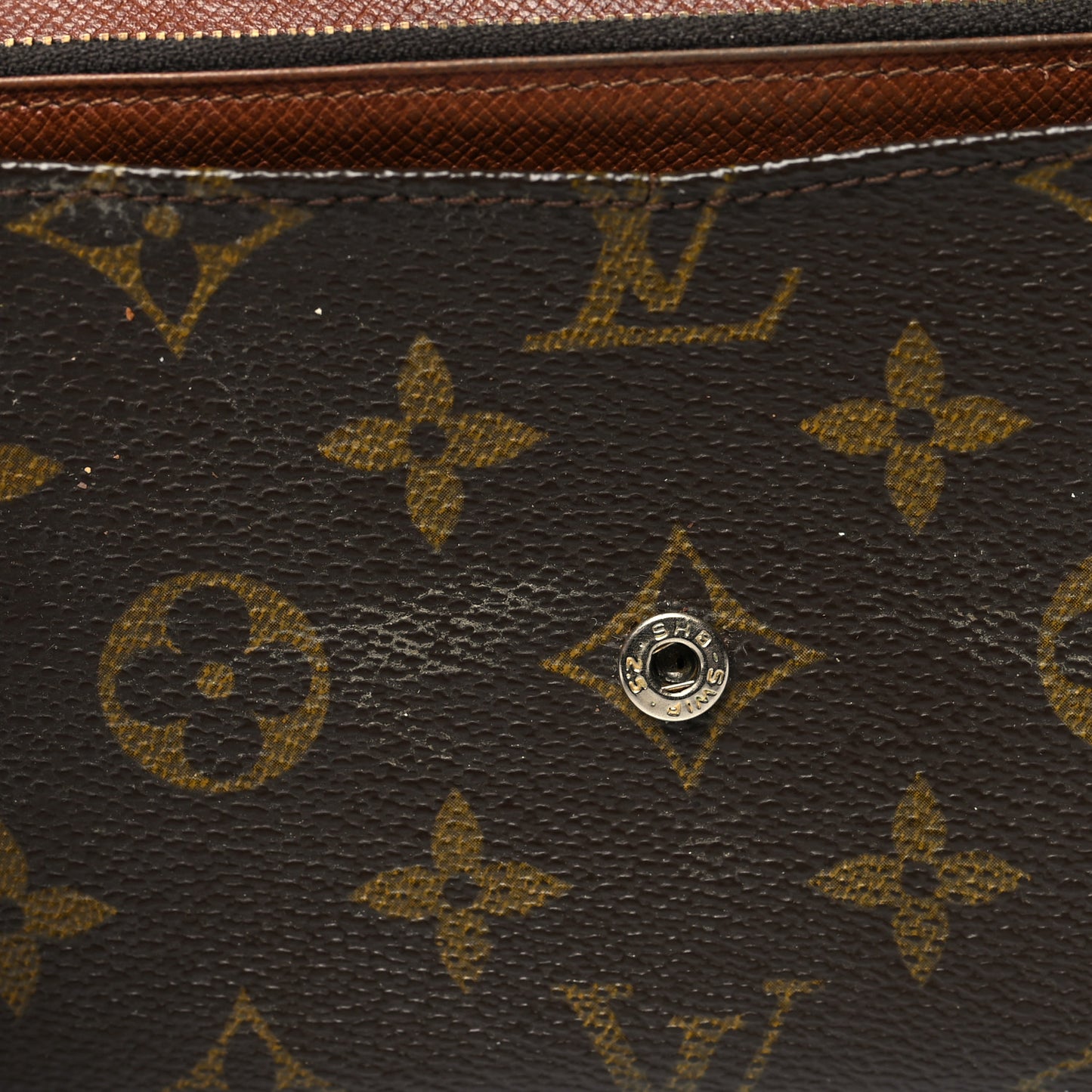 Monogram Flap Wallet