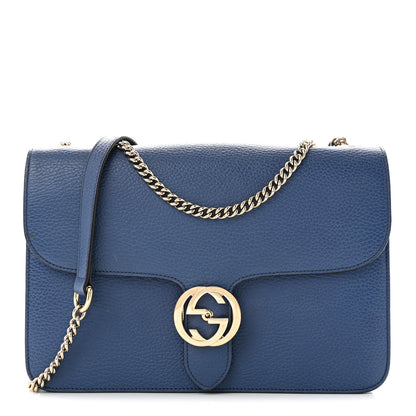 Gucci Dollar Calfskin Interlocking G Shoulder Bag  Caspian 1 of 13