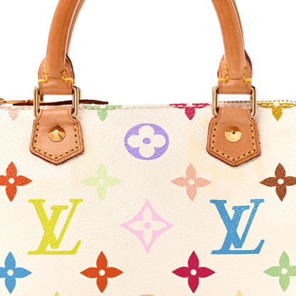 Louis Vuitton Monogram Multicolor Mini Sac HL Speedy White 7 of 10