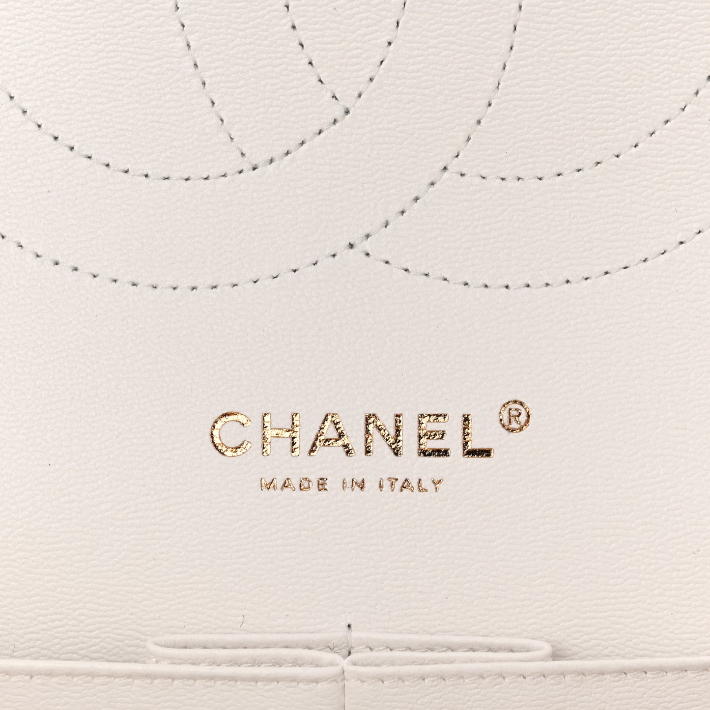 Caviar Quilted Jumbo Double Flap White