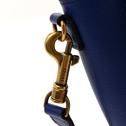 Celine Drummed Calfskin Nano Luggage Indigo 12 of 12