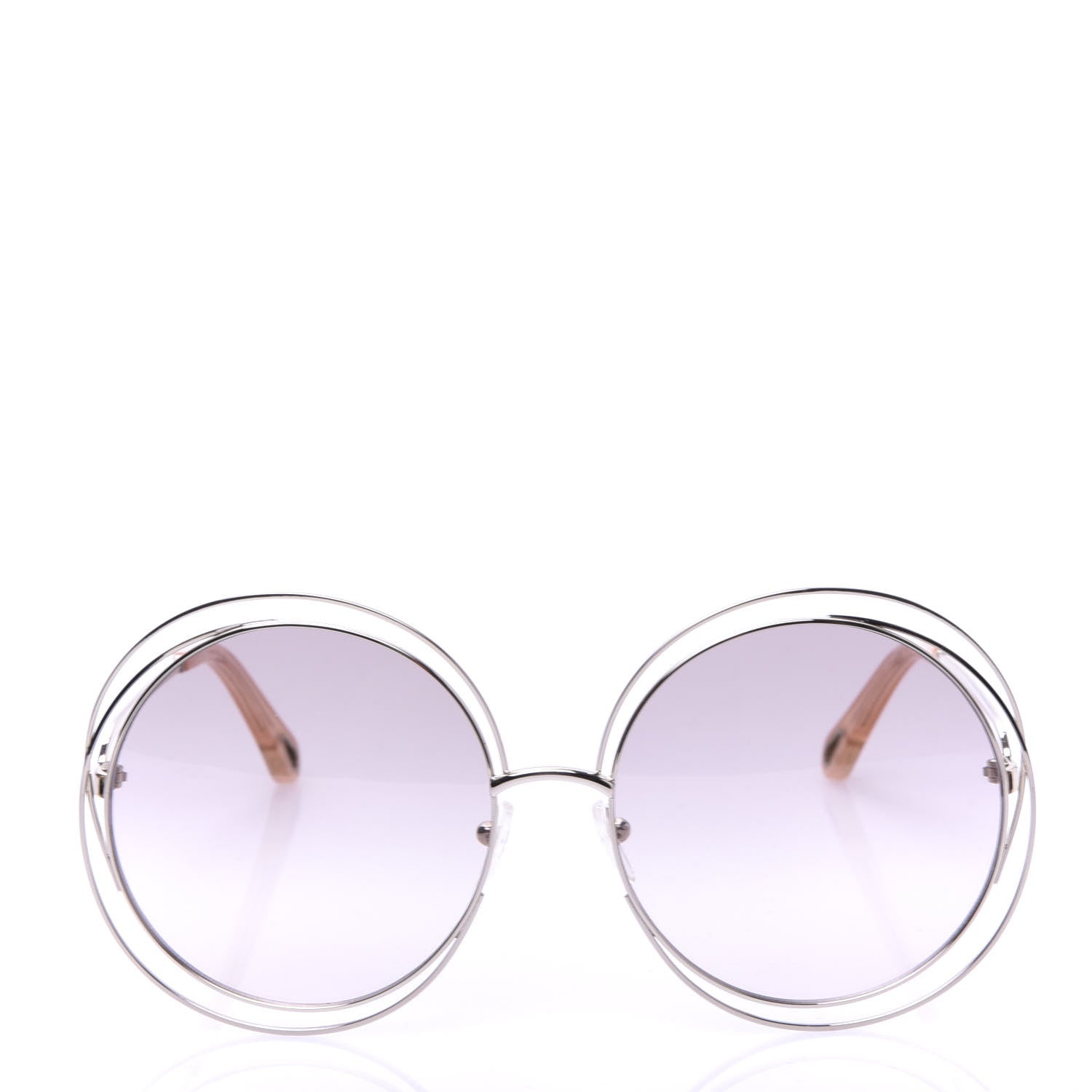 Chloe Metal Oversized Round Carlina Oversized Round Sunglasses CE114ST Gold 2 of 7