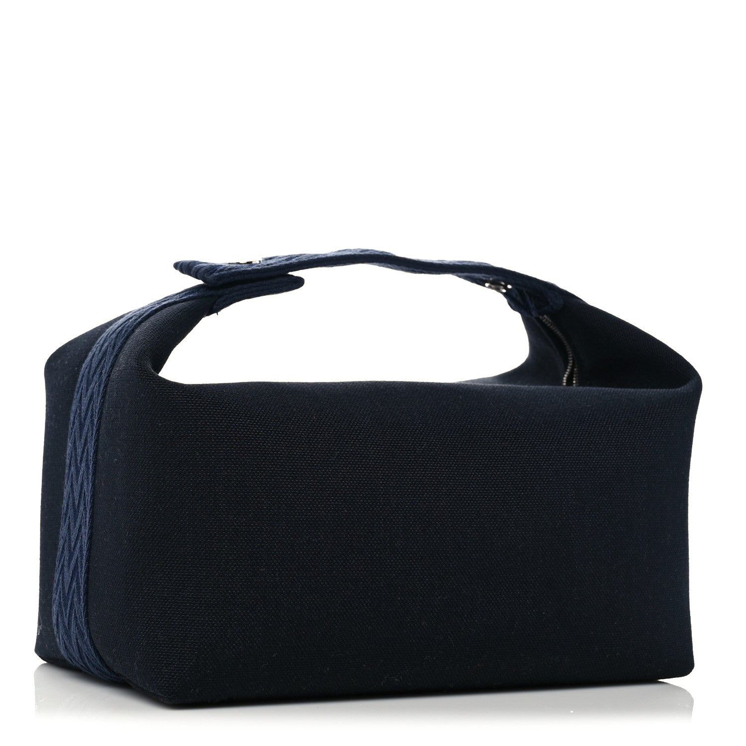 Hermes Canvas Large Bride-A-Brac Pouch Bleu Nuit 3 of 9