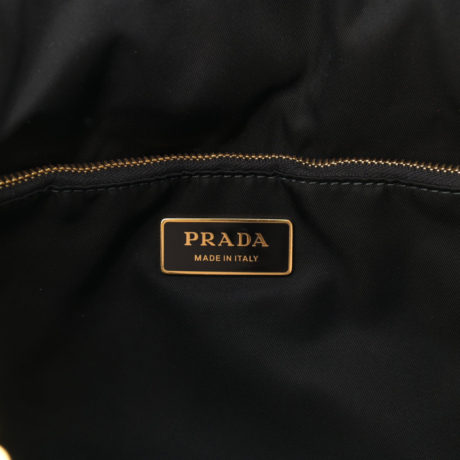 Prada Tessuto Nylon Chain Shoulder Bag Black 6 of 10