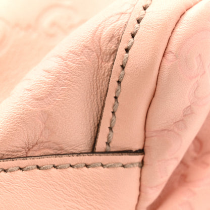 Gucci Guccissima Large D Gold Hobo Pink 17 of 17