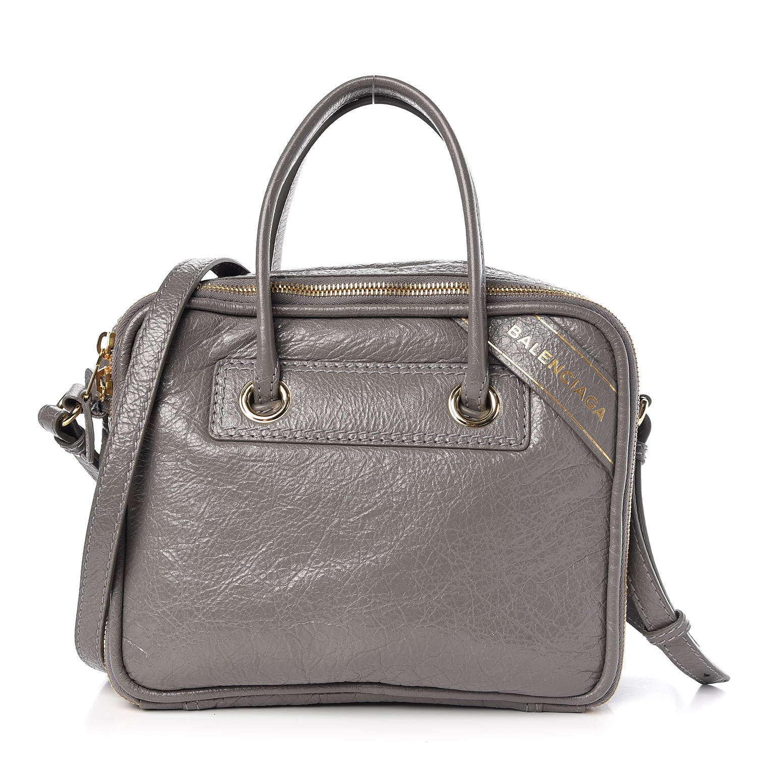 Balenciaga Agneau S Blanket Square Tote Gris Fumee 1 of 7