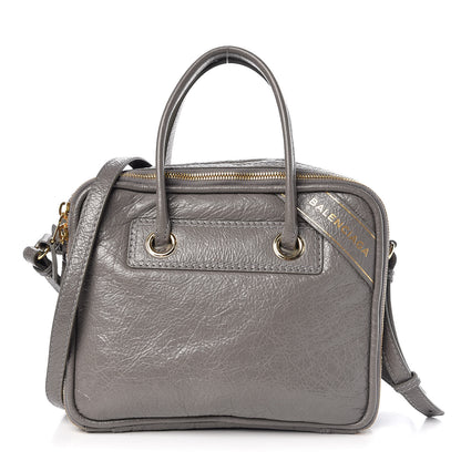 Balenciaga Agneau S Blanket Square Tote Gris Fumee 1 of 7