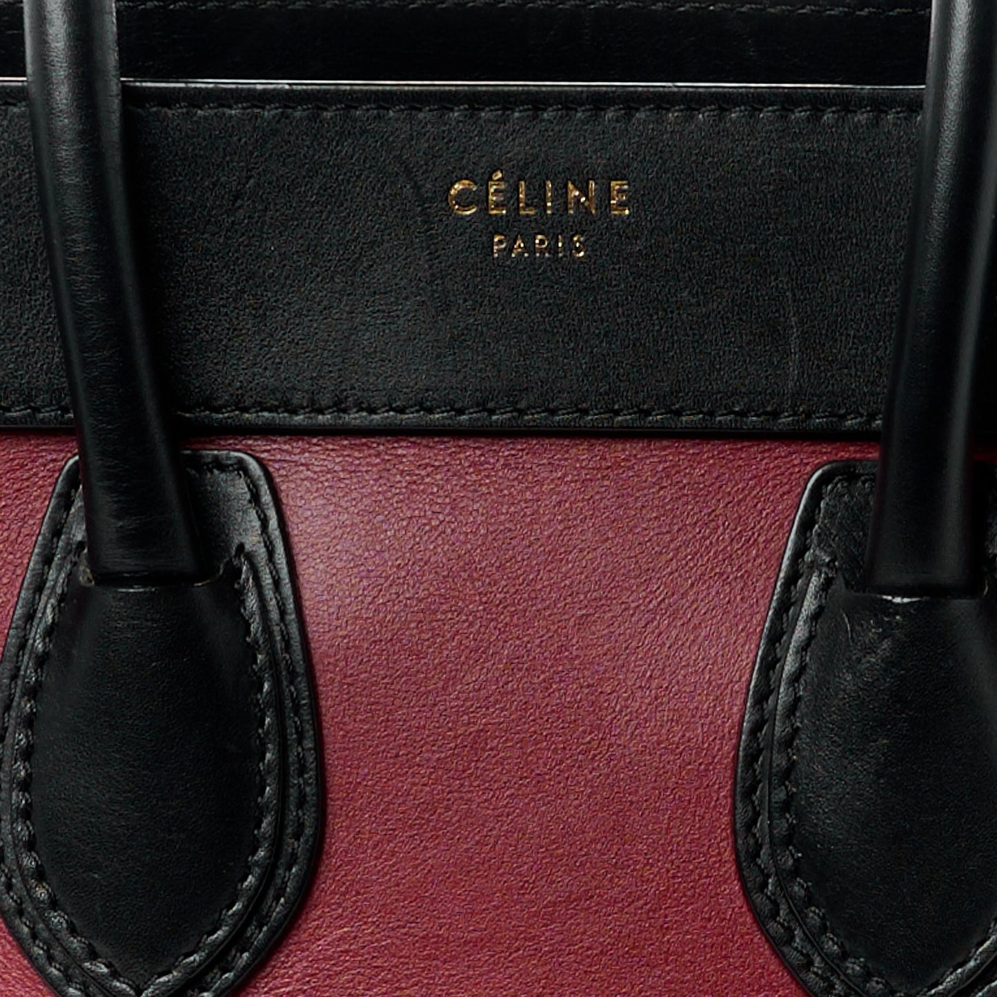 Smooth Calfskin Nubuck Micro Tri-Color Luggage Rust