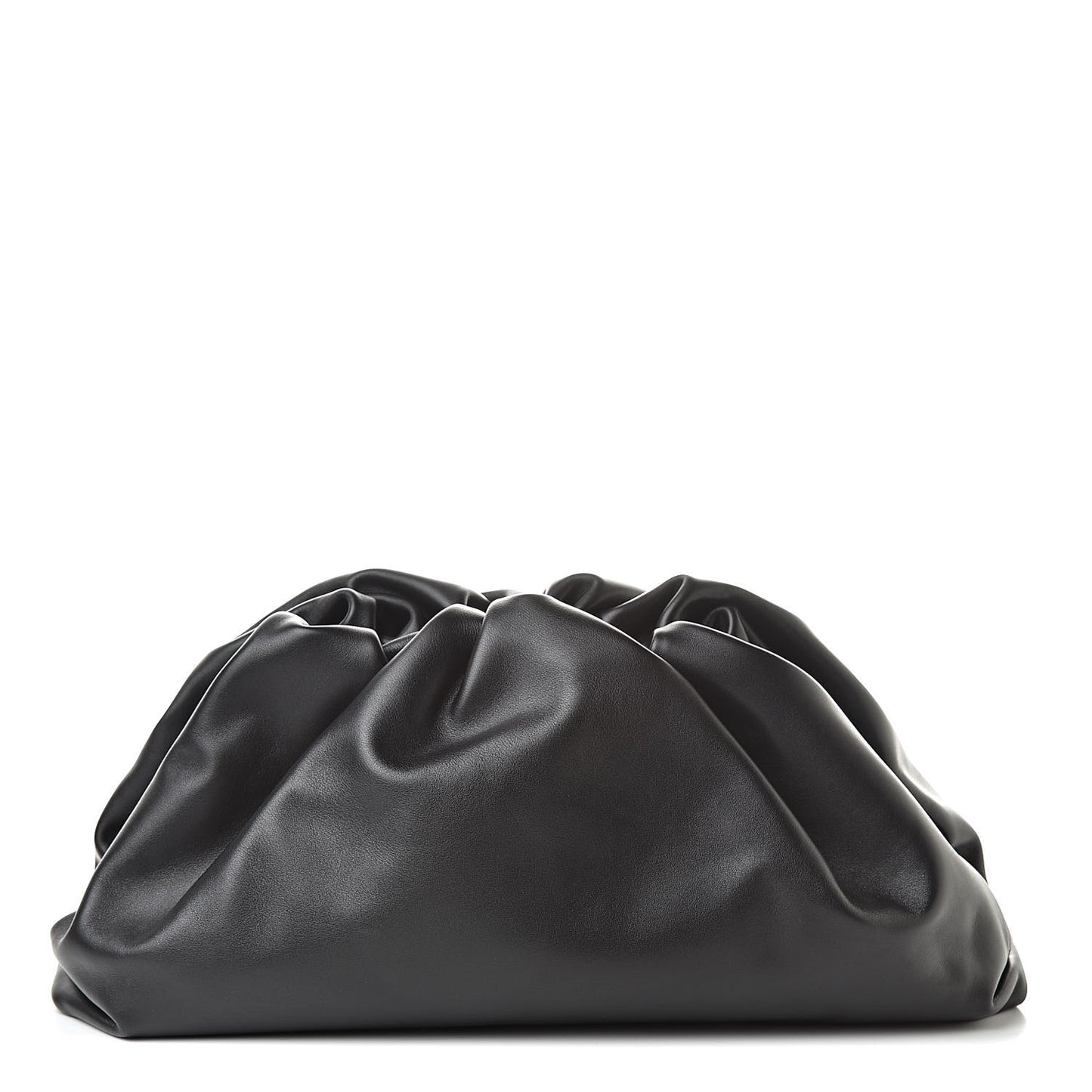 Smooth Butter Calf The Pouch Oversized Clutch Black