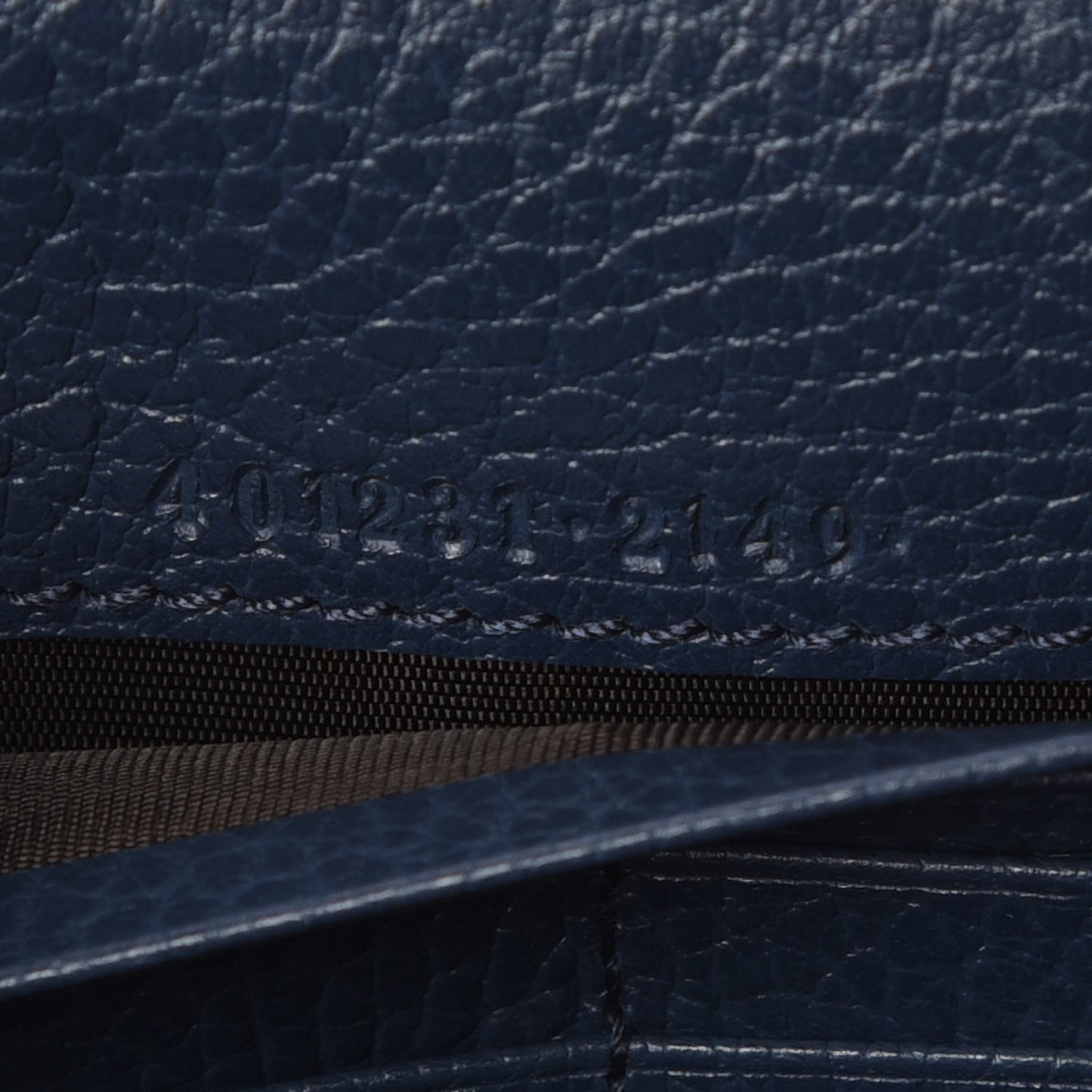 Dollar Calfskin Crystal Mini Dionysus Chain Wallet Blue Agata Black Diamond