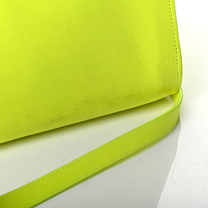 Saint Laurent Calfskin Small Sac De Jour Bag Neon Yellow 11 of 16