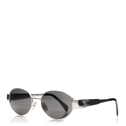 Celine Metal Triomphe 01 Sunglasses CL40235U Silver Black 1 of 7