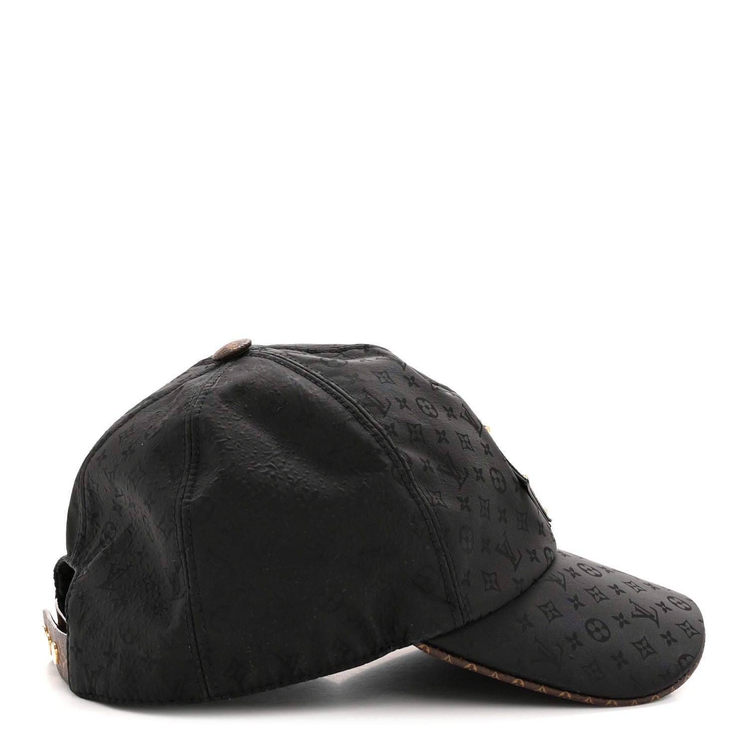Louis Vuitton Polyester Silk Monogram Cap Ou Pas Cap Mini L Black 5 of 12