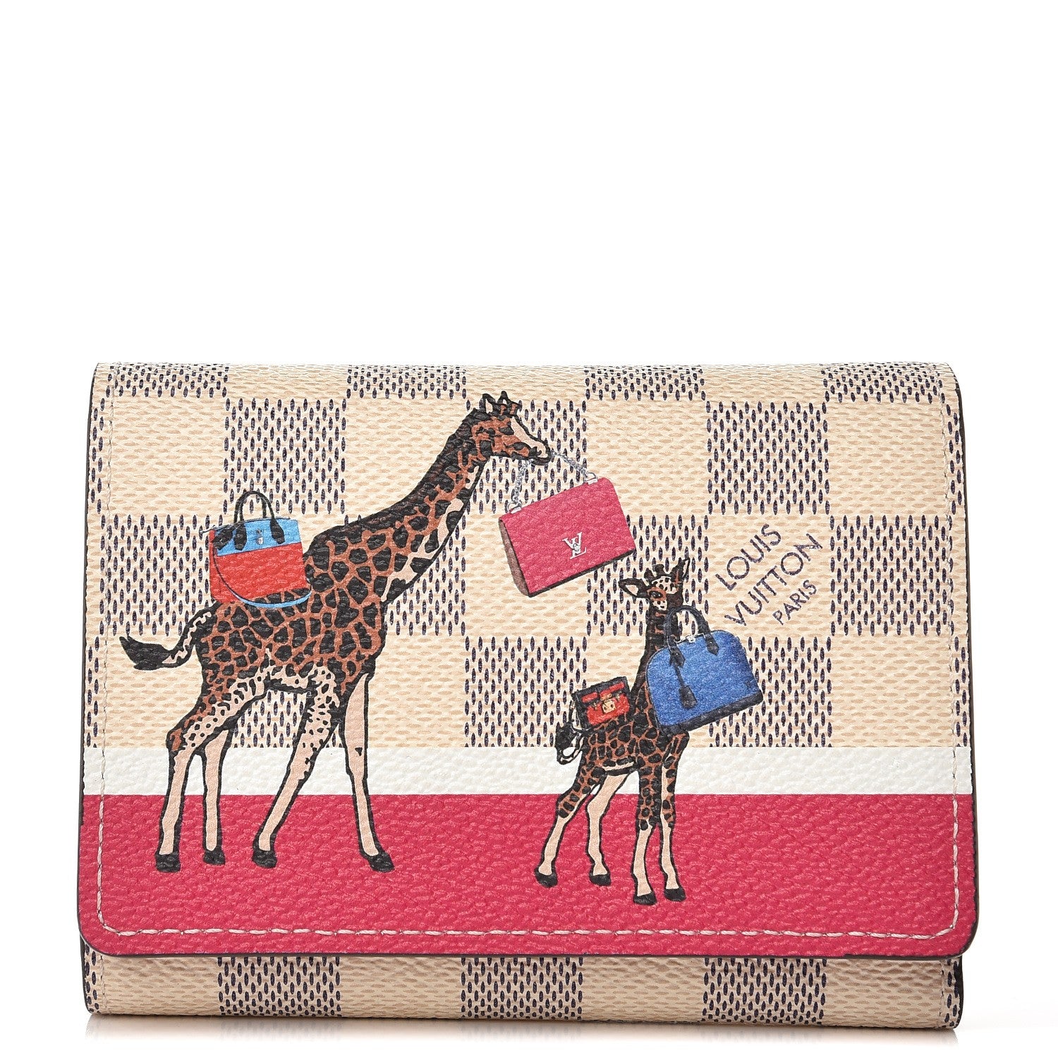 Louis Vuitton Damier Azur 2017 Christmas Animation Victorine Wallet 1 of 7