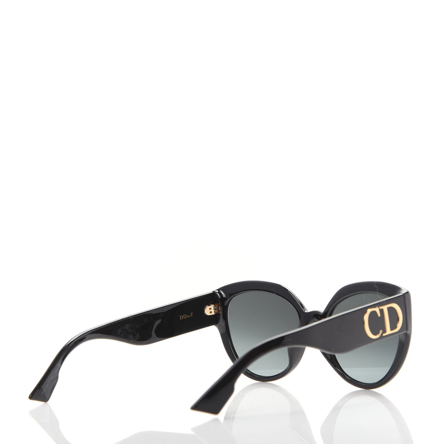 Christian Dior Acetate DDiorF Cat Eye Sunglasses Black 4 of 7