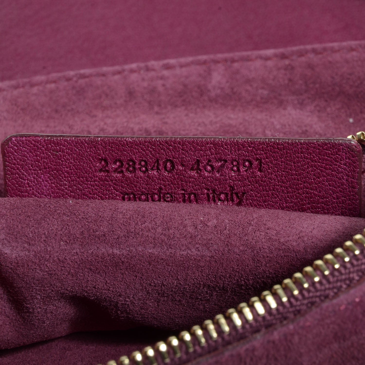 Saint Laurent Sheepskin Stingray Large Roady Hobo Magenta 8 of 9