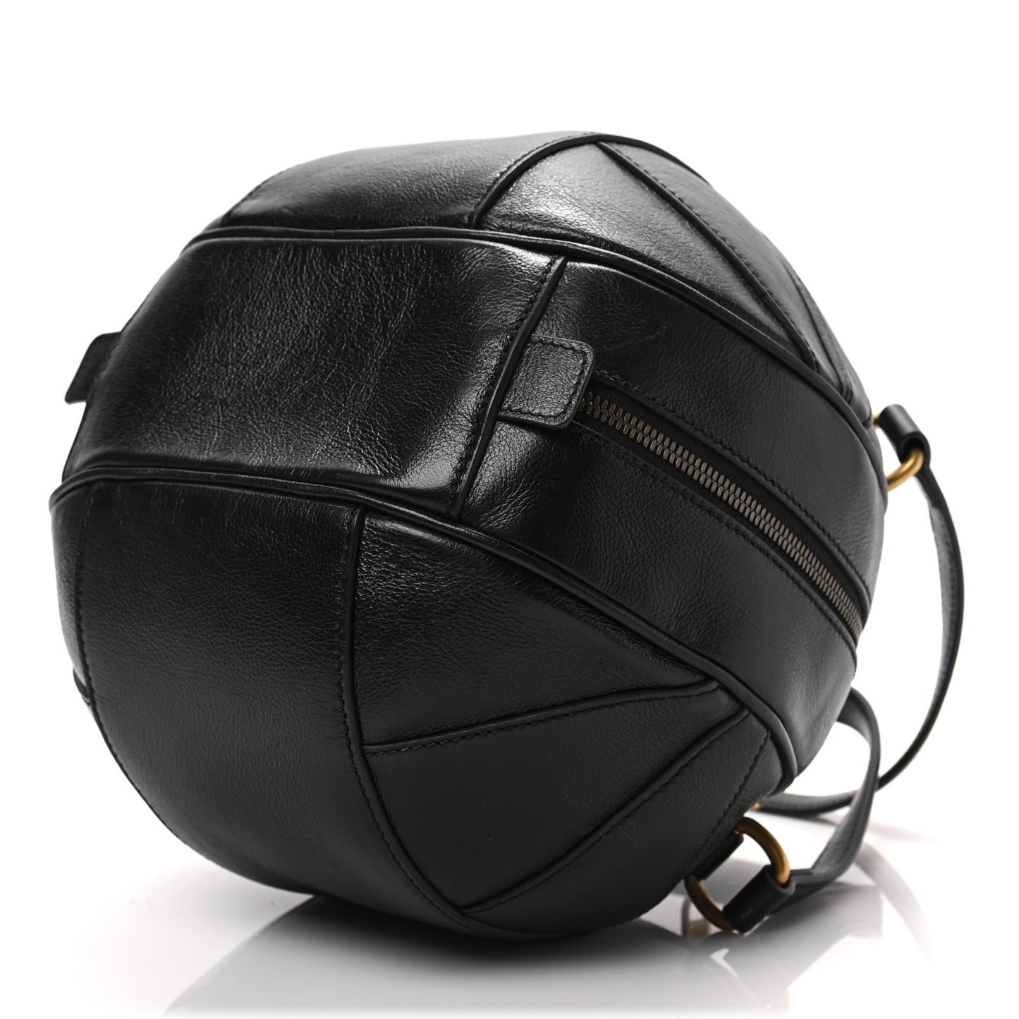 Piuma Lux Energy Tifosa Basketball Shaped Shoulder Bag Black