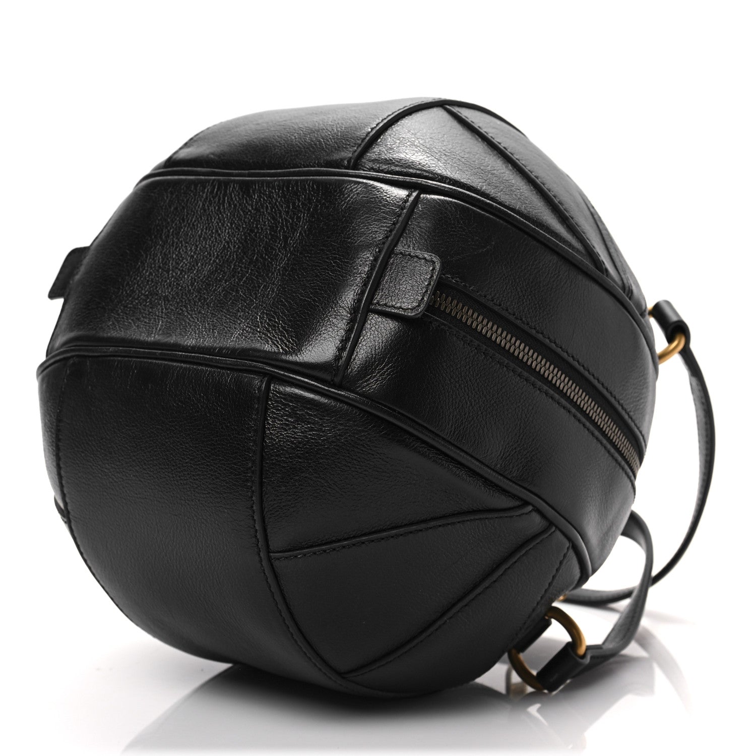 Gucci Piuma Lux Energy Tifosa Basketball Shaped Shoulder Bag Black 8 of 8