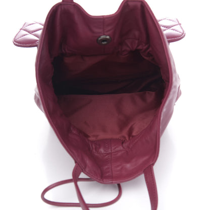 Chanel Lambskin Medium Grocery By Drawstring Shopping Bag Pink 6 of 11