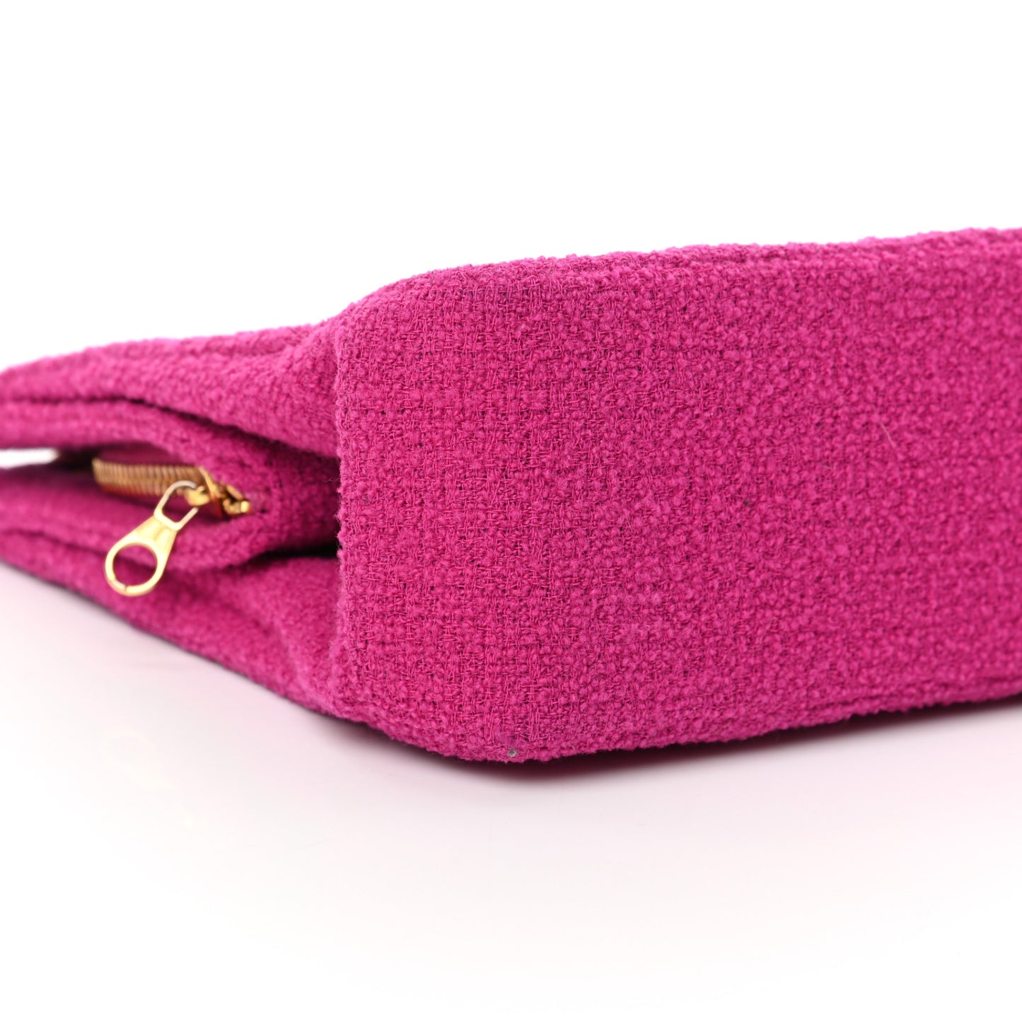 Wool Quilted Shoulder Bag Pink