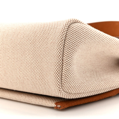 Hermes Military Toile Vache Hunter Herbag Zip Retourne 20 Ecru Beige Fauve 9 of 10