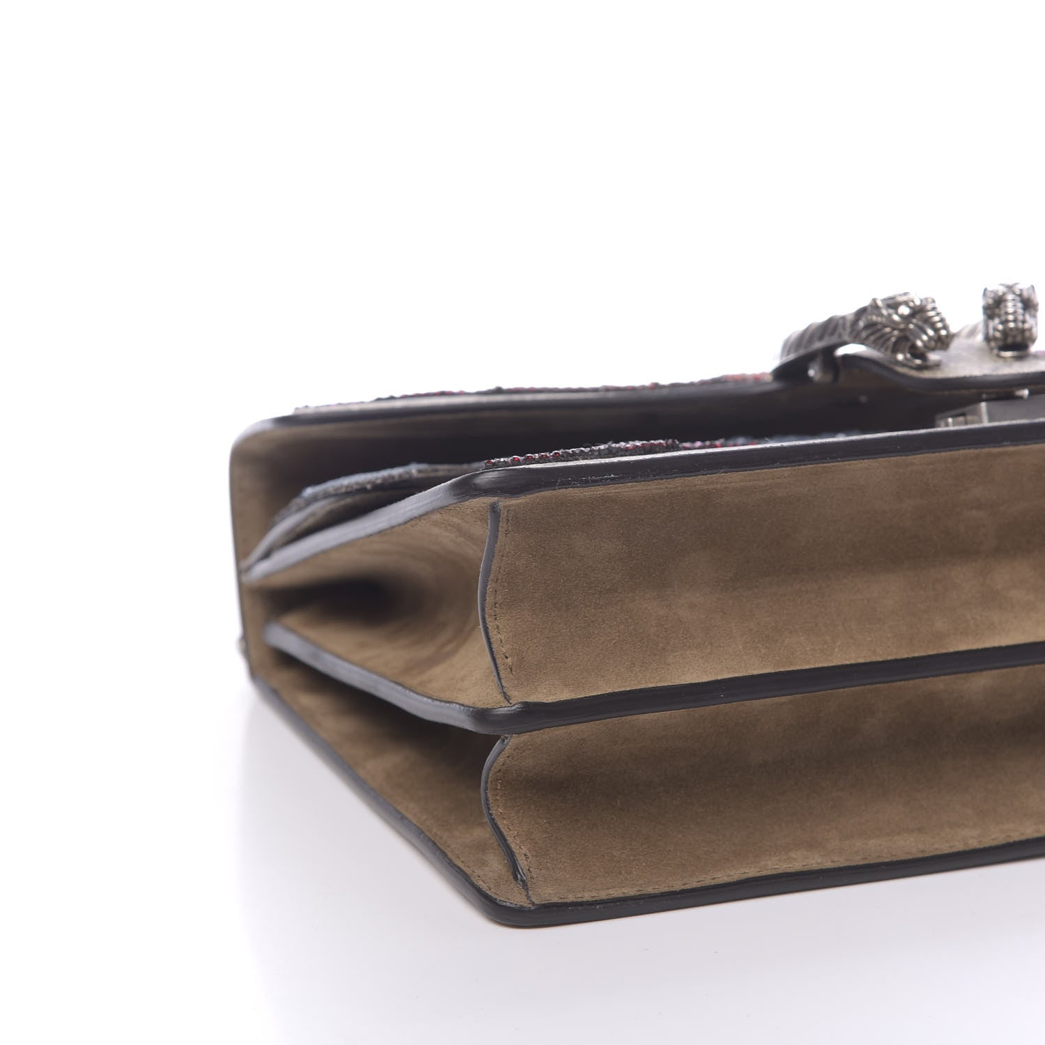 Gucci GG Supreme Monogram Lightning Embroidered Medium Dionysus Shoulder Bag Beige 9 of 10