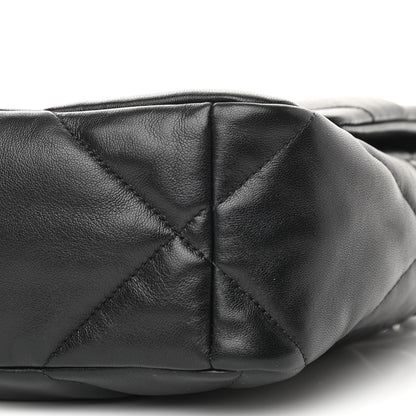 Chanel Lambskin Quilted Large Chanel 19 Flap Black 10 of 11