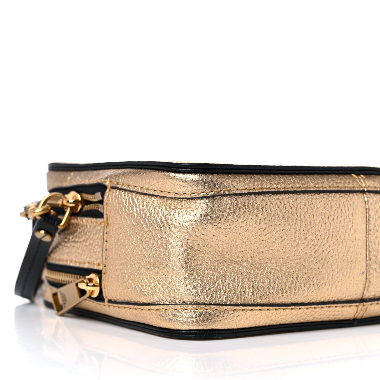 Metallic Calfskin The Box 20 Crossbody Gold