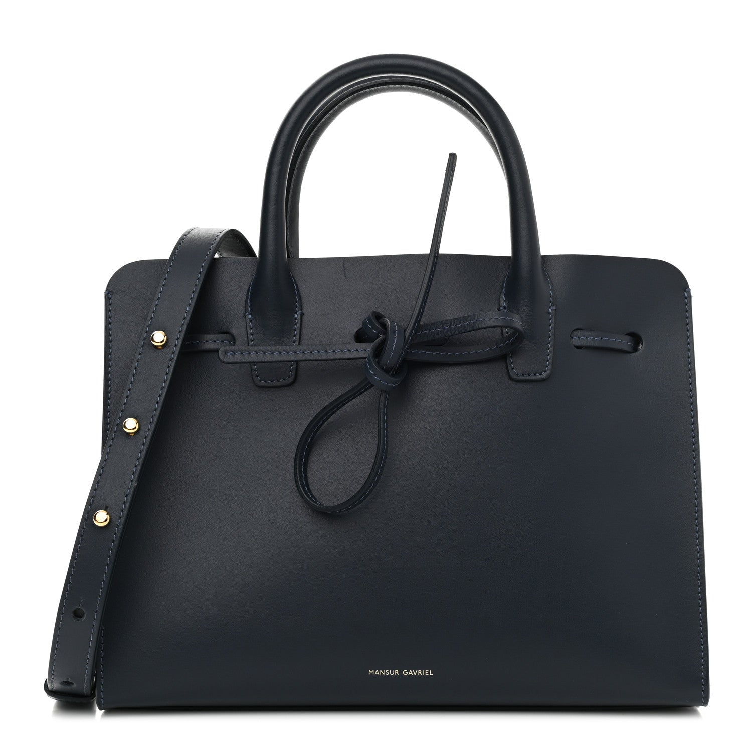 Mansur Gavriel Calfskin Mini Sun Bag Blu 1 of 19